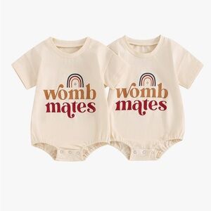 Cream 'Womb Mates' Babies Matching Set